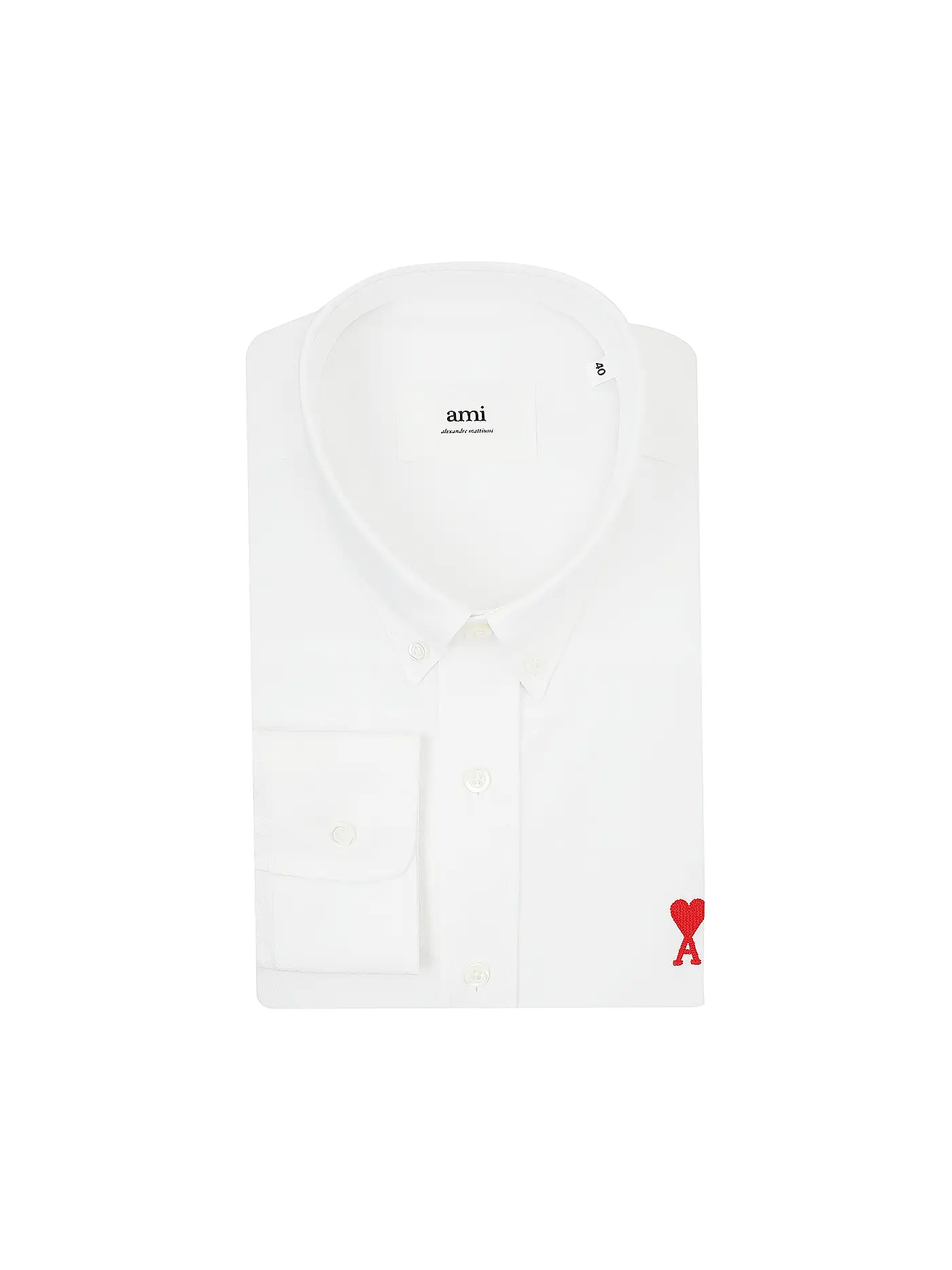AMI PARIS | Hemd Casual Fit | weiss